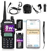 Baofeng UV-82 Baofeng Radio High Power Ham Radio Handheld with Wireless Programmer (No Driver Iss...