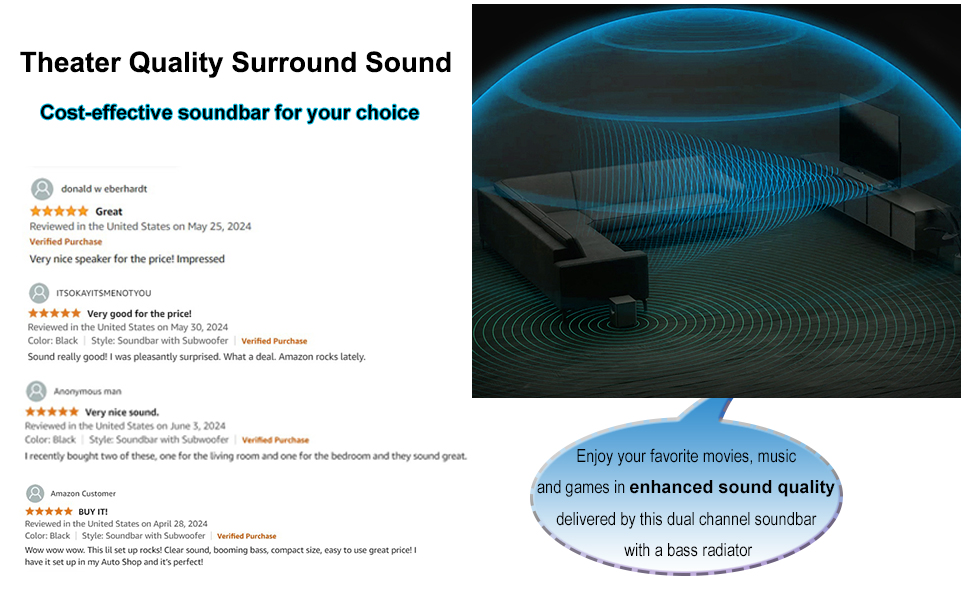 sound bar for smart tv home theater sound system