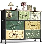 OLIXIS 7 Drawer Dresser with Wood Top Fabric Storage Tower for Bedroom Living Room Hallway Entryw...