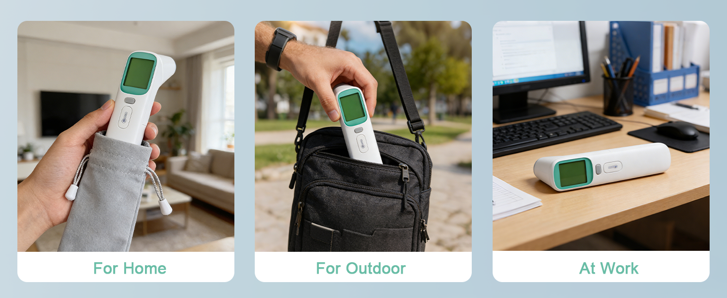 Synolmedic Thermometer for Kids and Adults,Baby Ear Thermometer Infrared Digital Thermometers