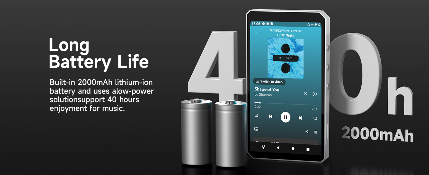 MP3 Player with Long Battery Life