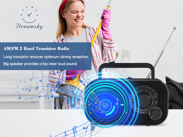 am fm radio plug in wall