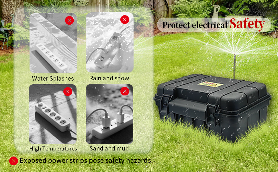 weatherproof box for outdoor electronics