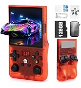 Rhesusco R36MAX Retro Video Game Console - Support 22000+Classic Games,128G TF Card,Portable Cons...