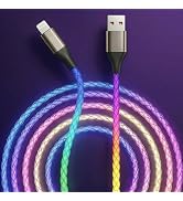 Light Up iPhone Charger Cord 6ft - LED iPhone Charging Cable [Apple MFi Certified] - Compatible w...