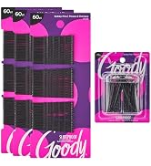 Goody Black Bobby Pin Kit – 255CT Black Bobby Pins + Magnetic Bobby Pin Holder – Secure Hold for ...