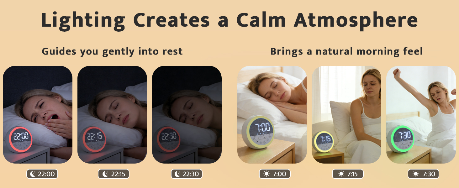 LED Alarm clock night light