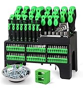SWANLAKE 118PCS Magnetic Screwdrivers Set With Plastic Ranking,Tools For Men (118PCS)