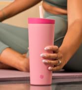 BlenderBottle 2-in-1 Insulated Stainless Steel Shaker Tumbler, Swig Leakproof Lid, Straw, Blender...