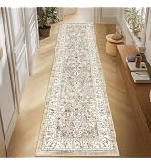 LOKHOM Washable Runner Rug, 2x8 Non-Slip Vintage Hallway Runner Rug with Rubber Backing, Boho Flo...