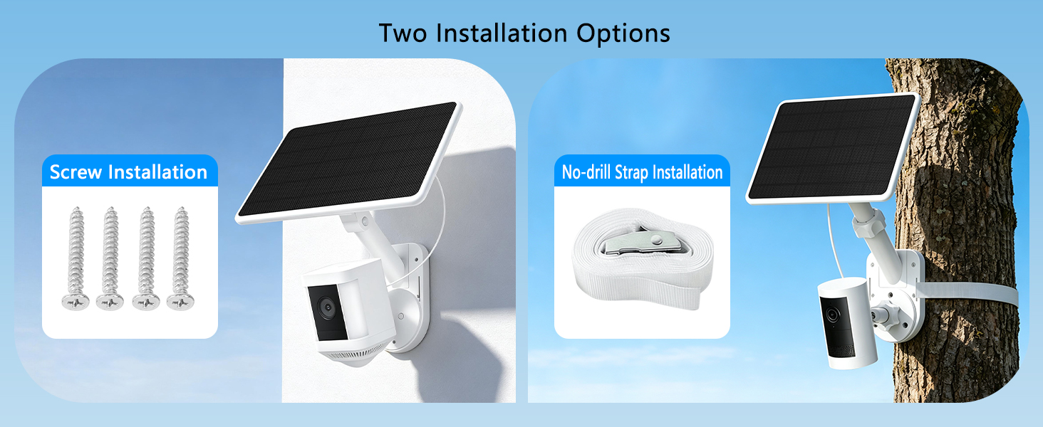 2-in-1 solar panel camera mount