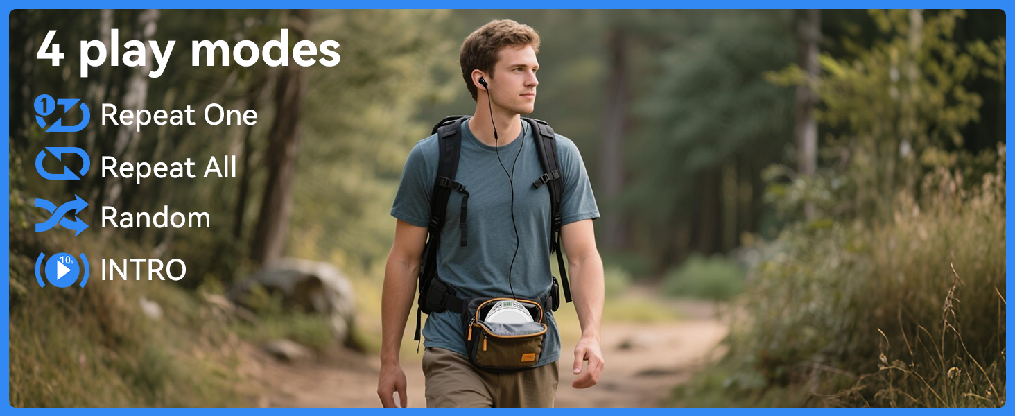 Portable cd player with headphones