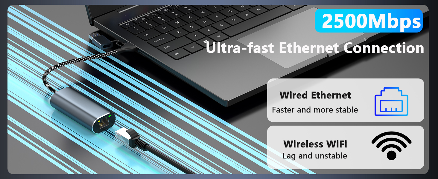 USB to Ethernet Adapter 2.5Gb