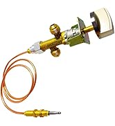 MCAMPAS 50,000 BTU Low Pressure LPG Propane Gas Flame Failure Safety Control Valve Kit with Therm...