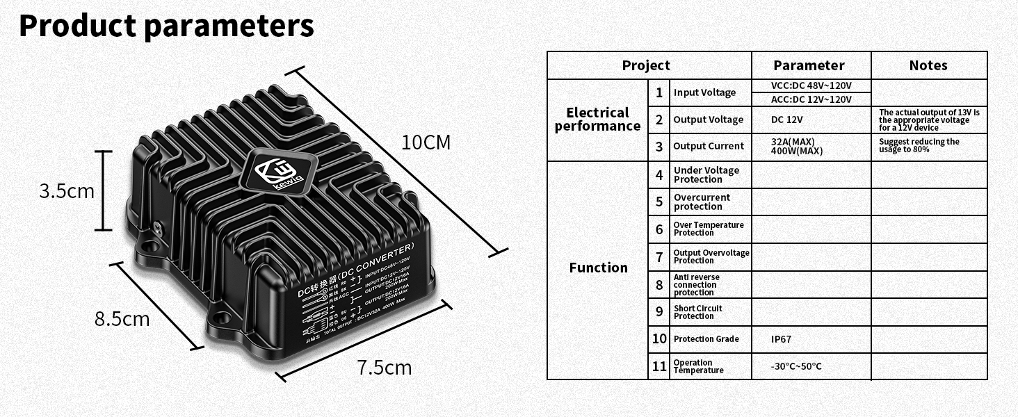 36v to 12v converter for golf cart