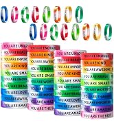 IDREAMBAND Inspirational Wristbands, Colorful Inspirational Rubber Bracelets, Classroom prizes/gi...