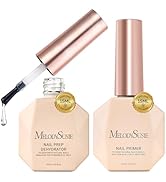 MelodySusie Dehydrator and Primer Acid-Free HEMAFree Nail Prep Set for Acrylic,Gel,DIY Nails,Fast...