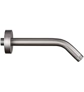 Enoughtmen Shower Arm with Flange +Tape,Stainless Steel Shower Head Extension Arm,Wall-Mounted Sh...