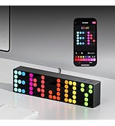 YEELIGHT Smart LED Pixel Table Lamp, DIY Desk Lamp 16M Colors, Music Sync RGB+IC Display for Cloc...