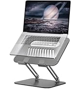 Fccabin Adjustable Folding Laptop Stand, Metal Portable Anti-Skid Raise Tilt Align Ergonomic Lapt...