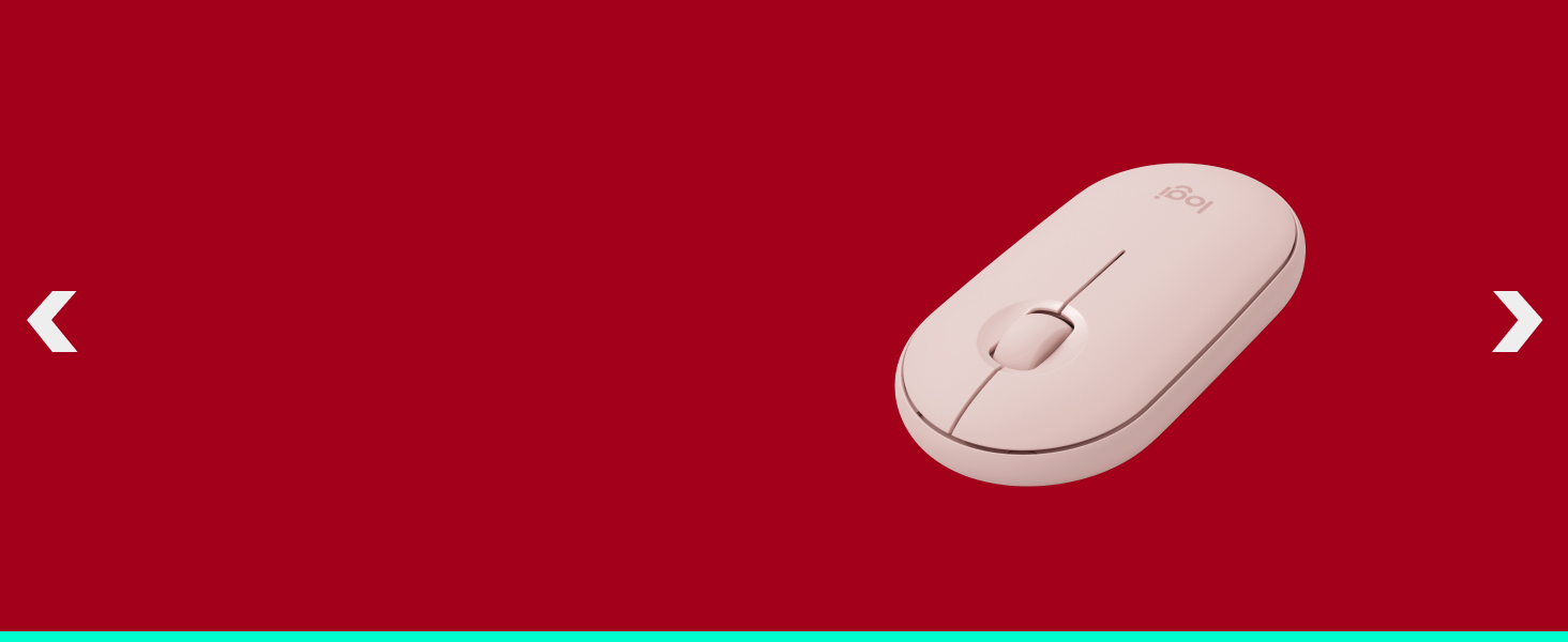 pebble m350 wireless compact mouse rose