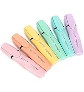 ZEYAR Aesthetic Highlighter Pen, Chisel Tip Marker Pen, AP Certified, Assorted Colors, Water Base...