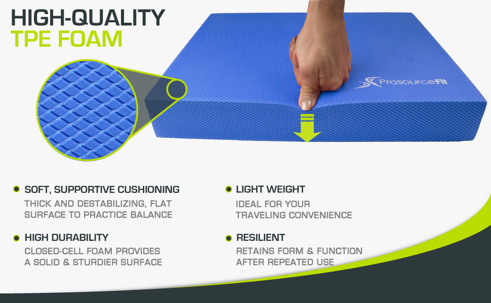 balance beam exercise mats foam mat hip thrust pad