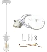 VTYXCTIGJ Industrial Mini Pendant Light Kit, Edison Retro Pendant, UL E26 Lamp Socket Vintage Pen...