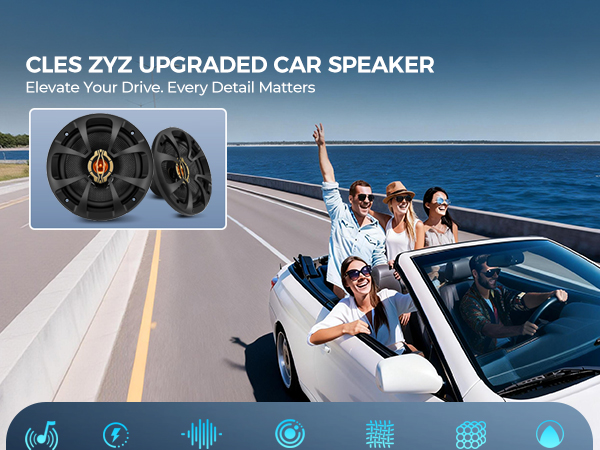 6.5&amp;#34; Coaxial Car Speakers