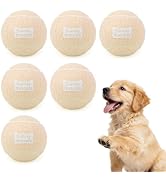 Sunraymascota 2.5" Dog Tennis Balls 6-Pack Silent Bounce, Tough Rubber Core, Durable Fetch &amp; Trai...