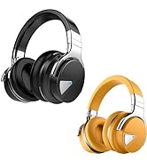Silensys E7 Active Noise Cancelling Headphones Bluetooth Headphones with Microphone Deep Bass Wir...