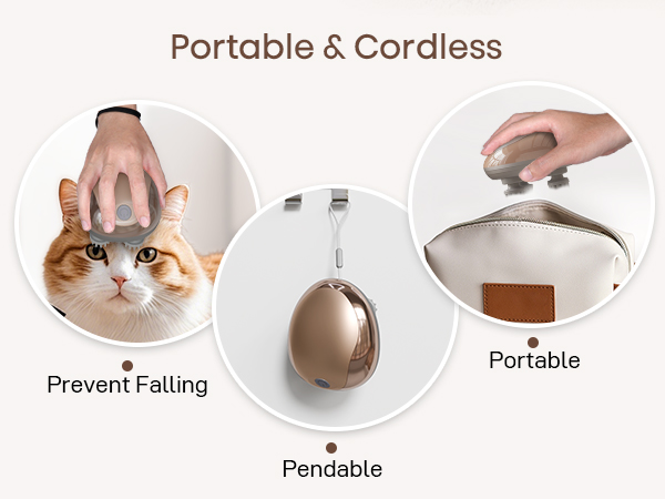 cotsoco Electric Pet Massager for Cats and Dogs Care, Handheld Head Scalp Massager Gifts for Pets