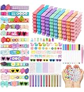 100 Set Cheer Pins Spirit Clips Cheerleader Wooden Clothes Pins for Backpack DIY Cheer Pin Decora...