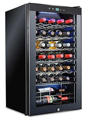 Ivation 34 bottle wine cooler with lock