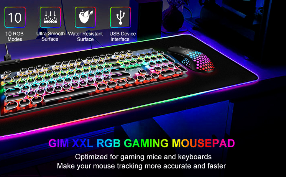RGB GAMING MOUSE PAD