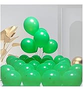 300 Pack Green Balloons 12 Inch Green Matte Latex Balloons - for Green Themed Balloon Party Decor...