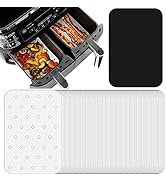 Air Fryer Parchment Paper Accessories for Ninja Foodi Dual Air Fryer DZ201, DZ401, 100Pcs Air Fry...