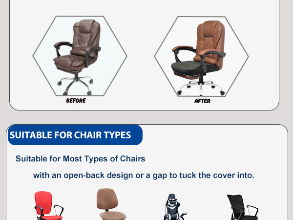 office desk computer chair seat cover black