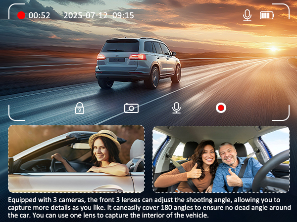 dash cam inside