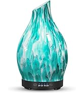 JOYOLO Essential Oil Diffuser, 120ML Glass Aromatherapy Diffuser with Auto Shut-Off and 7 Color L...