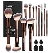 MAGEFY Makeup Brushes 22-in-12 Professional Makeup Brush Set Double-End Make Up Brushes for Powde...