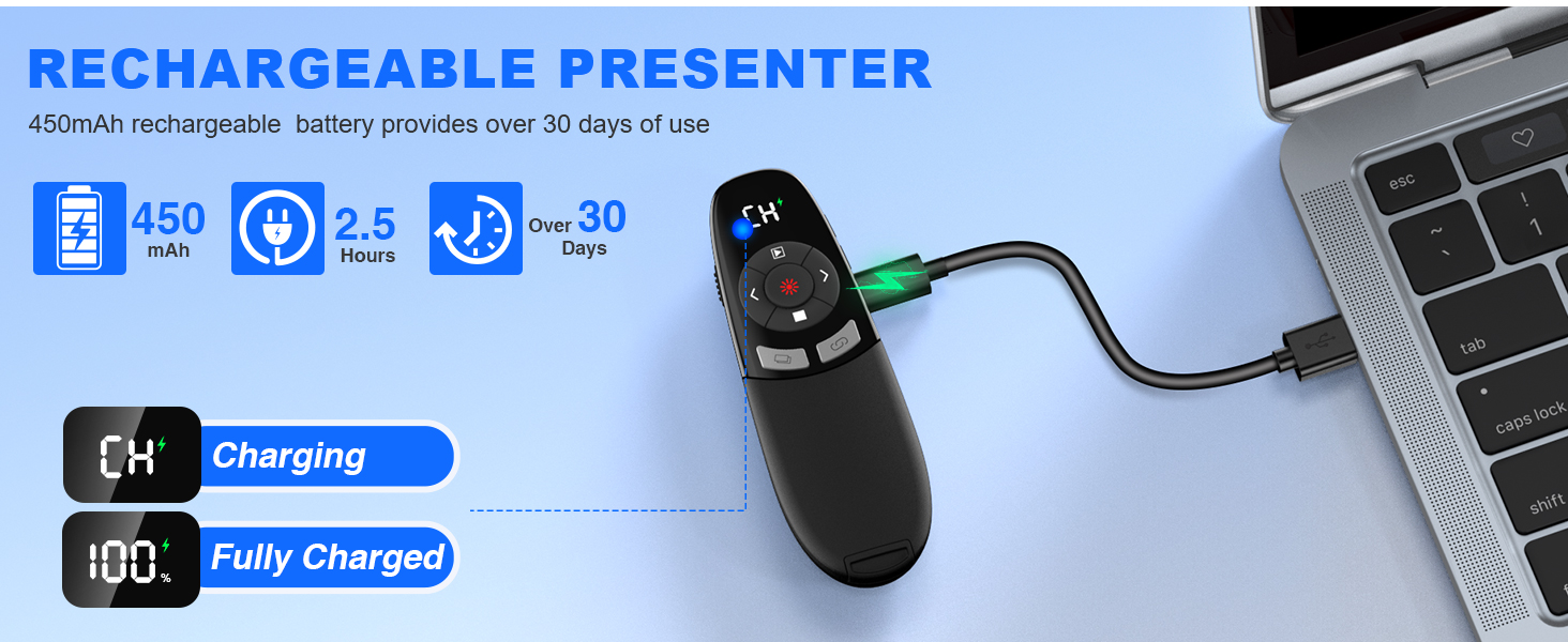 powerpoint clicker with laser pointer