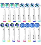 16pcs Replacement Brush Heads Compatible with Oral B Electric Toothbrushes. Pack of 4 Precision C...