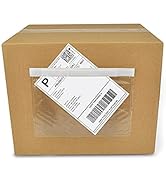 NefLaca 6" x 9" shipping label sleeves, 200Pcs Shipping Label Envelopes with Self-Adhesive Peel &amp;...