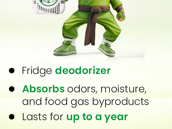 Fridge Deodorizer Absorbs Odors Moisture and Food Gas Byproducts Lasts for Up to a Year