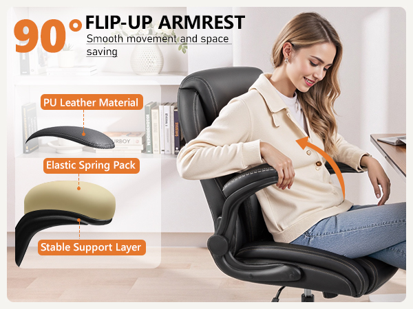 90° Flip-up Armrest