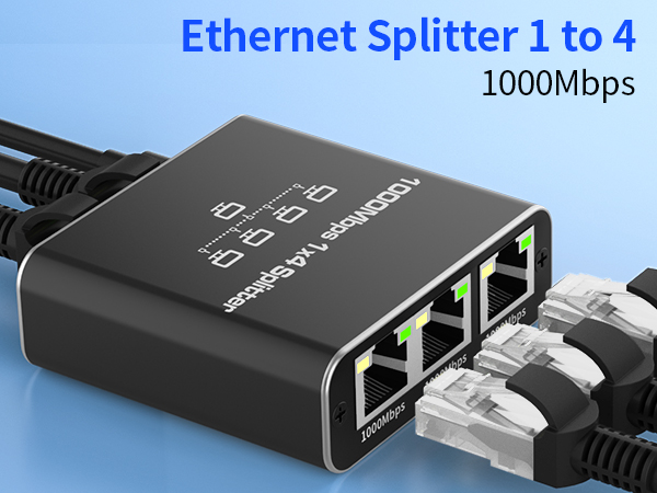 Ethernet Splitter 1 to 4