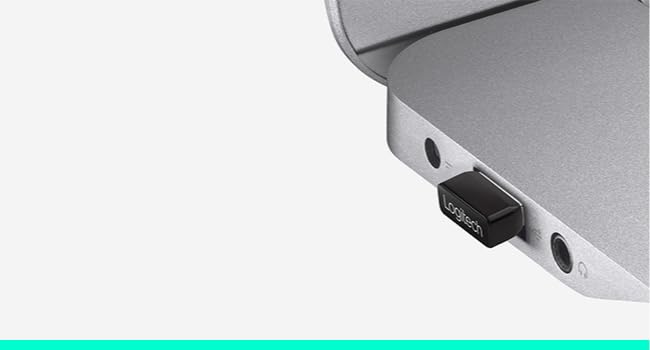 zoom of the usb receiver in mk270 combo