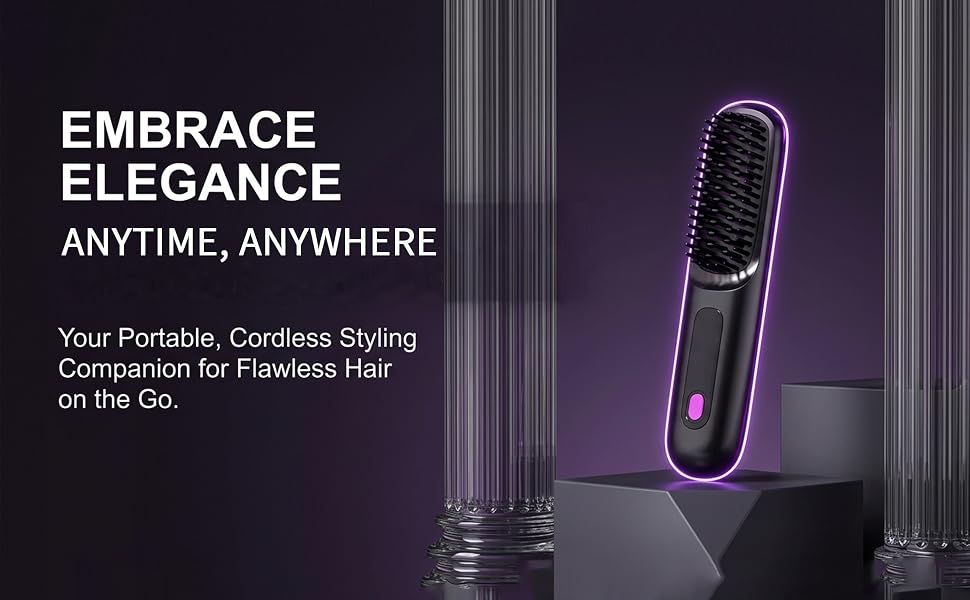 Portable hair straightener