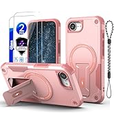 for iPhone 16E case[Compatible with MagSafe][with 2 * 9H Tempered Glass Screen Protector], Built ...